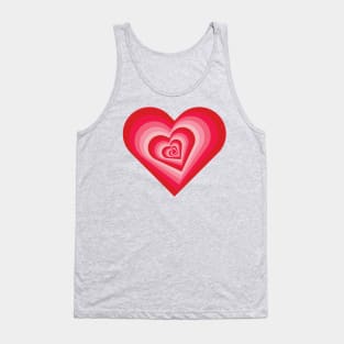 Falling in Love Valentine's Day Heart Pattern Tank Top